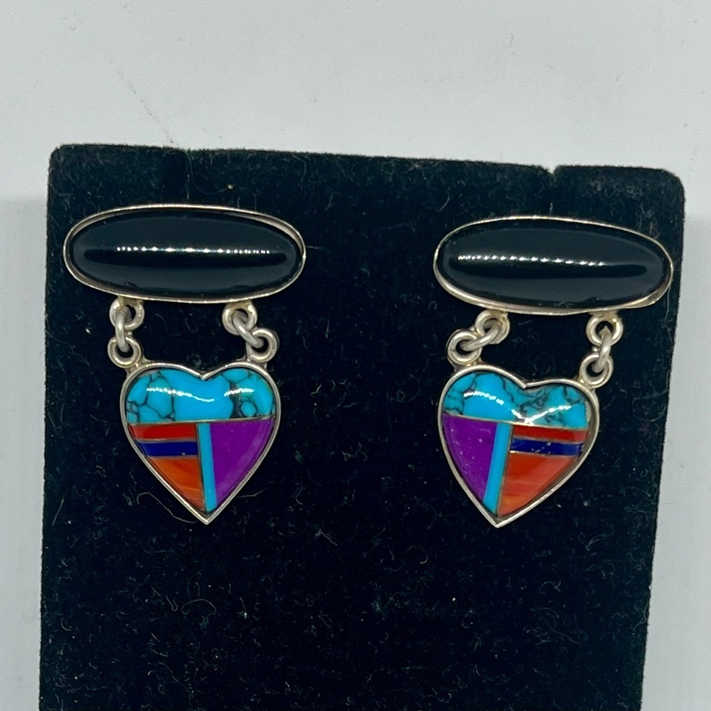 Navajo Multistone Dangle Earrings